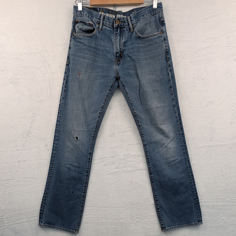 VTG Old Navy Jeans Men's 31x32 Blue Medium Wash Bootcut Distressed Workwear Y2K